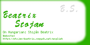 beatrix stojan business card