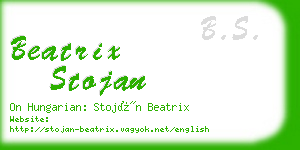 beatrix stojan business card